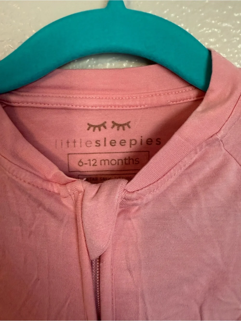 Little Sleepies Pink Short-Sleeve Zippered Footie